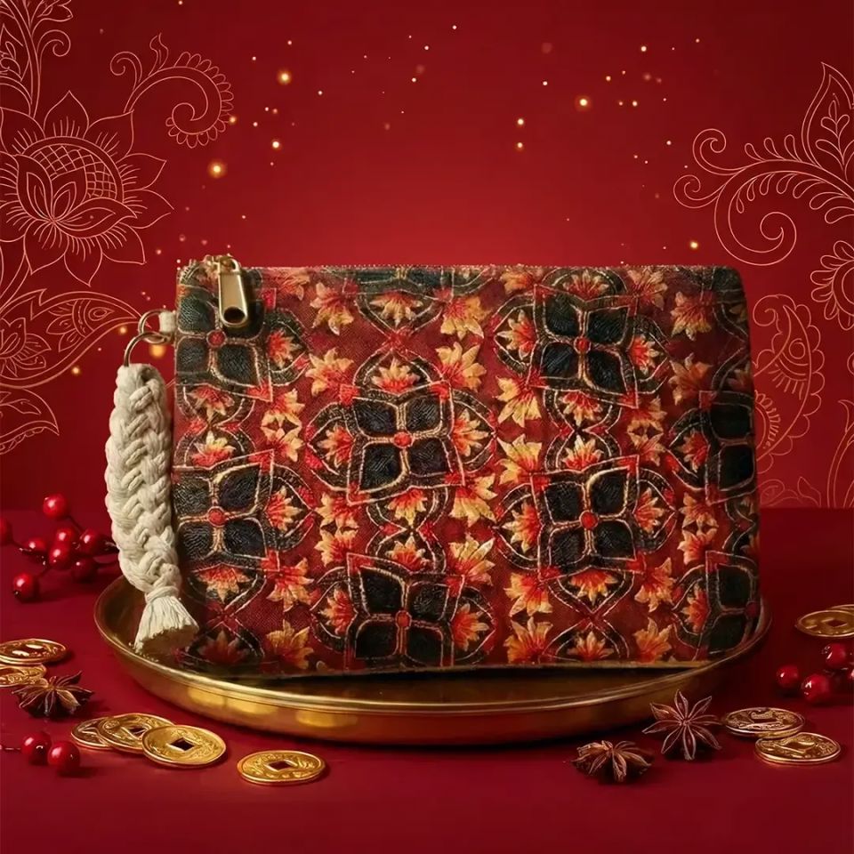 🎁 iYURA Madhubani Keepsake pouch [Limited Edition] - Prosperity (100% off) The Ayurveda Experience 
