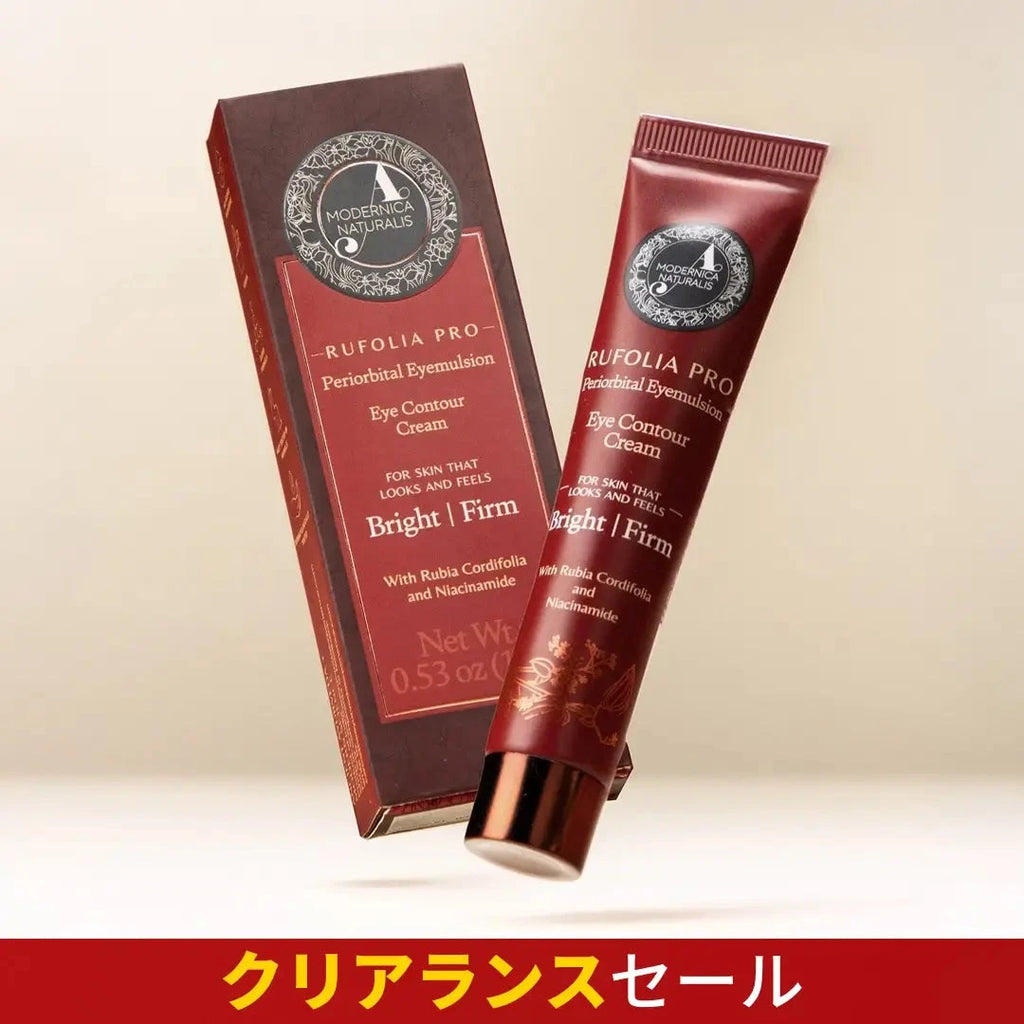 Rufolia PRO 目元用エマルジョン ― アイコンタークリーム – 明るさ・ハリ・うるおいを与えるアイコントアクリーム – マンジシュタ、アロエベラ、ロータス、ナイアシンアミドを配合した新処方 – 臨床テスト済み成分使用のアイケアで、理想の目元へ🎁🎁 No offer A Modernica Naturalis 
